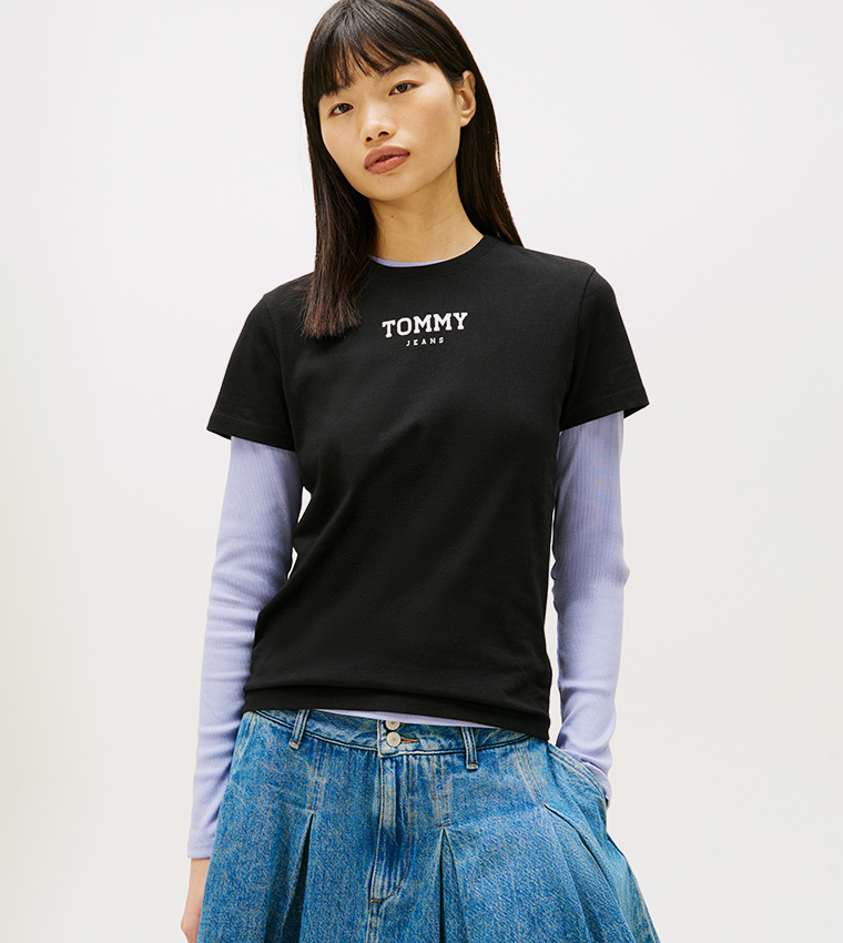 Essential Logo Print Crew Neck T-Shirt
