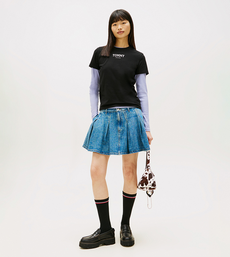 Essential Logo Print Crew Neck T-Shirt