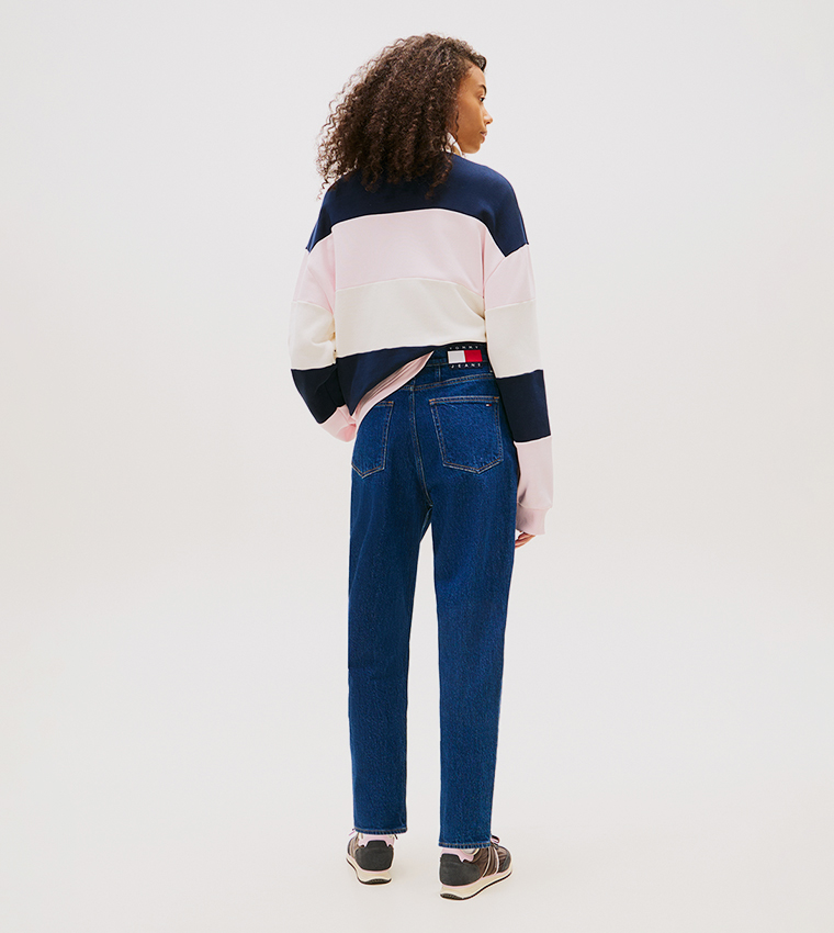 Washed Mom Fit Jeans