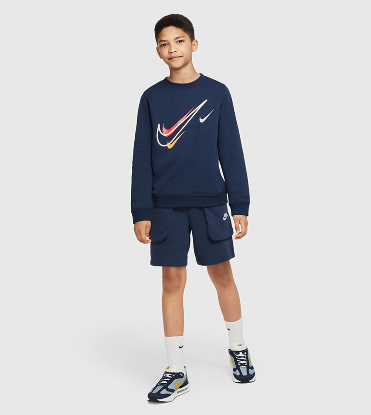 Buy Nike Kids' Sportswear SOS T-Shirt Blue in KSA -SSS