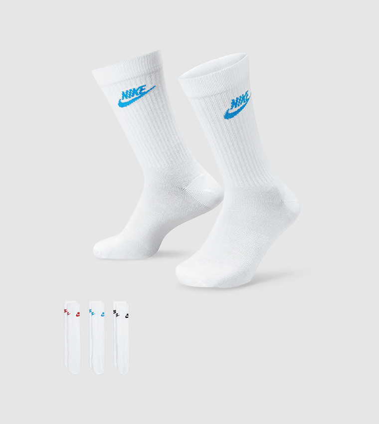 Buy Nike Pack Of 3 Everyday Essential Crew Socks In Multiple