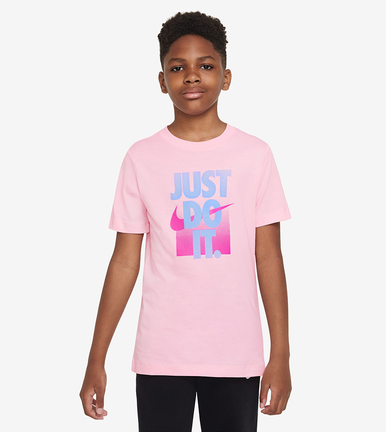 Pink nike just top do it t shirt