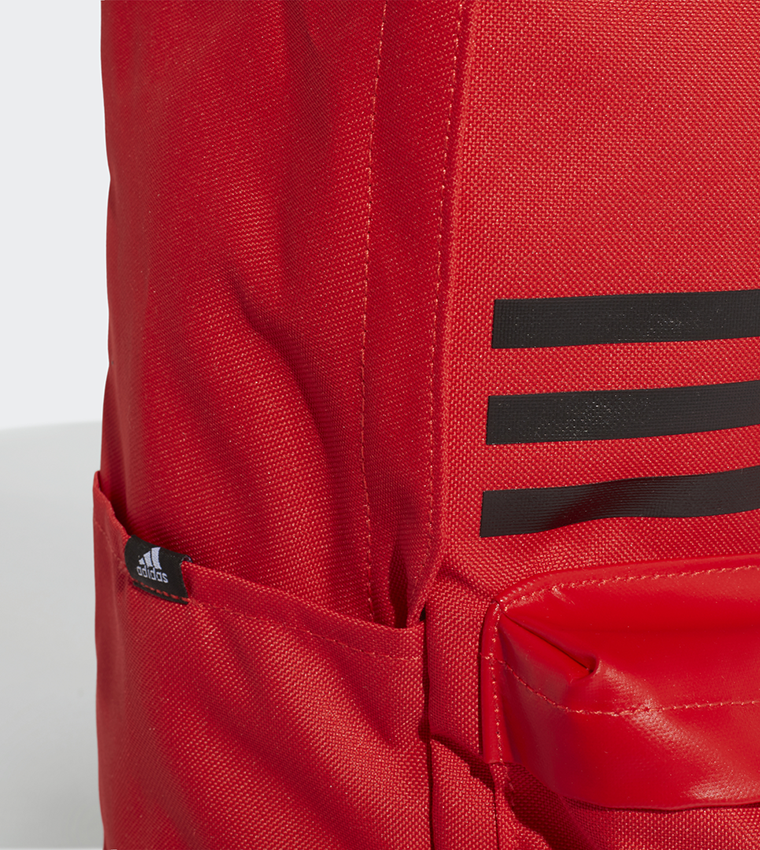Classic 3-Stripes Pocket Backpack - Red