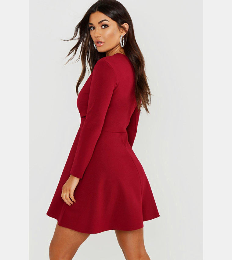 briggs ladies' long sleeve velvet dress Mother Of The Bride Velvet Dress V Neck Long Sleeves – TANYA BRIDAL