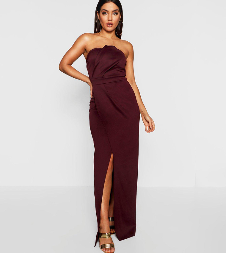 Bandeau wrap dress best sale