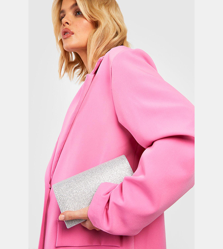 Glitter Envelope Clutch Bag and Chain