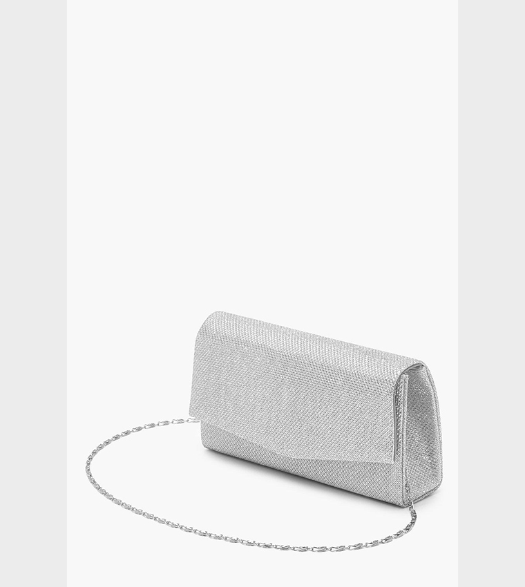 Glitter Envelope Clutch Bag and Chain