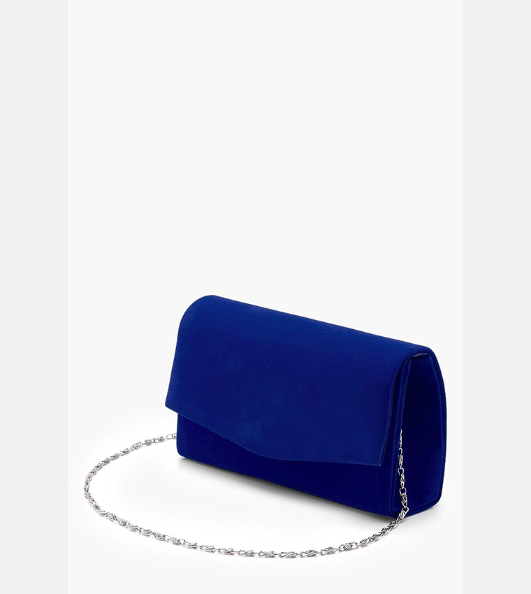 Cobalt blue clutch hot sale bag next