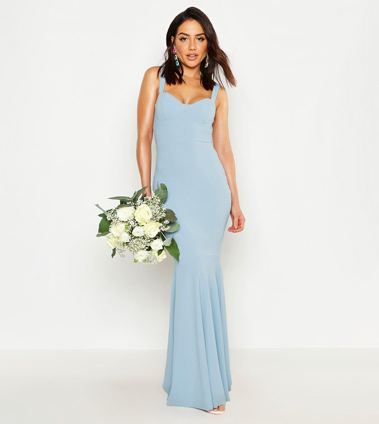 Fitted fishtail dress clearance