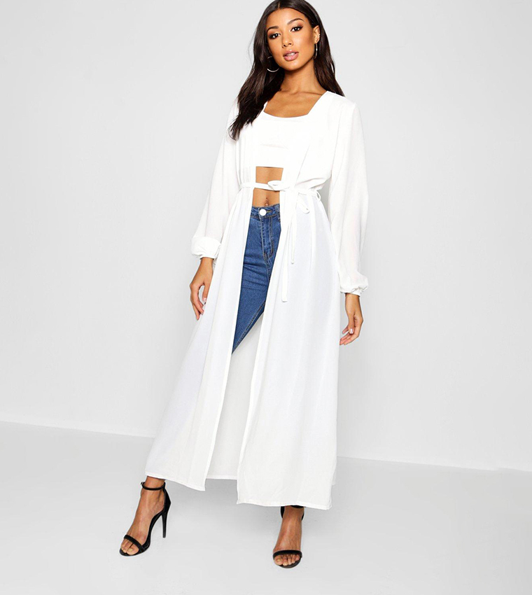 Maxi deals belted kimono