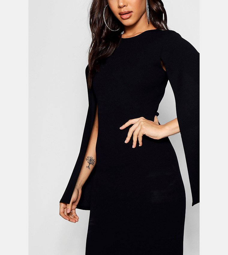 Boohoo hotsell cape dress