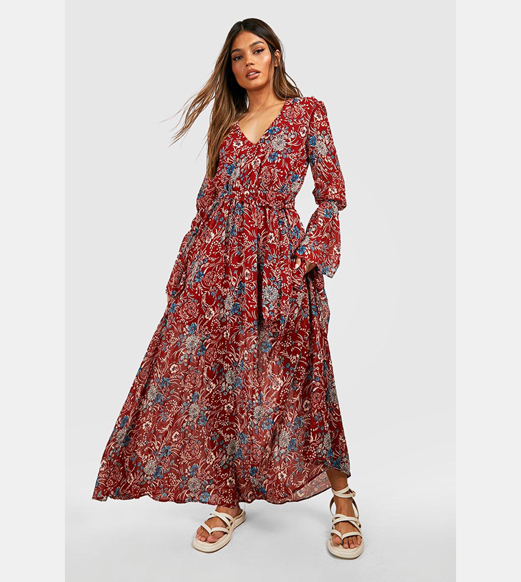 Boohoo 2024 bohemian dress