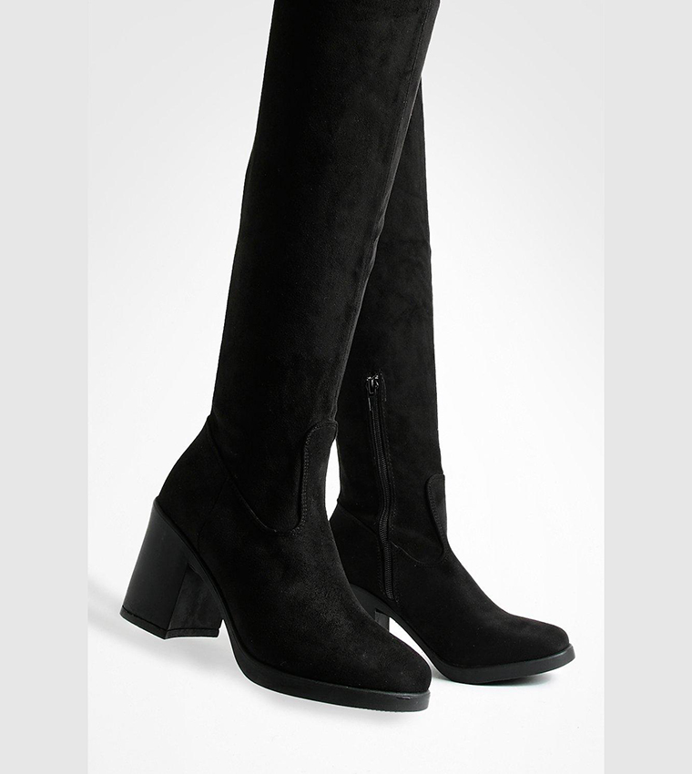 Chunky Over The Knee High Boots