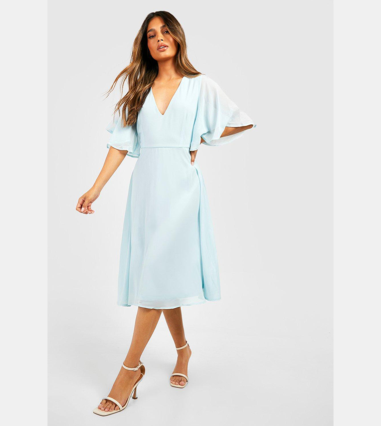 Midi bridesmaid dresses with on sale sleeves