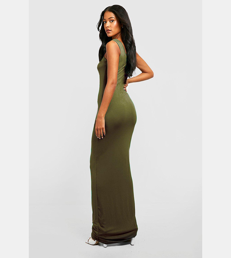 Khaki on sale evening dress