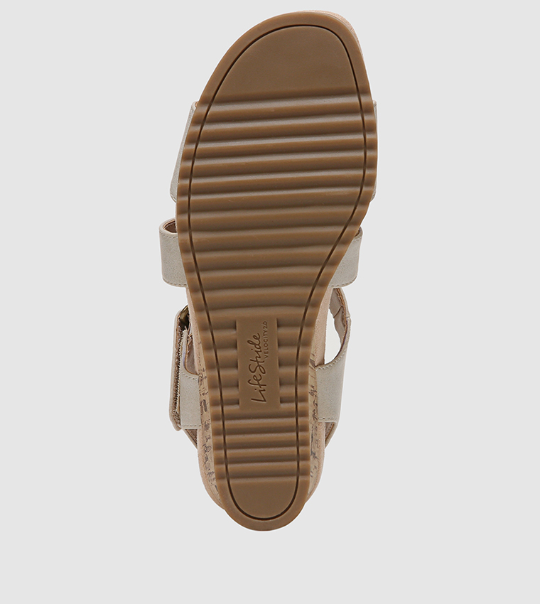 SINCEREE Open Toe Wedge Sandals