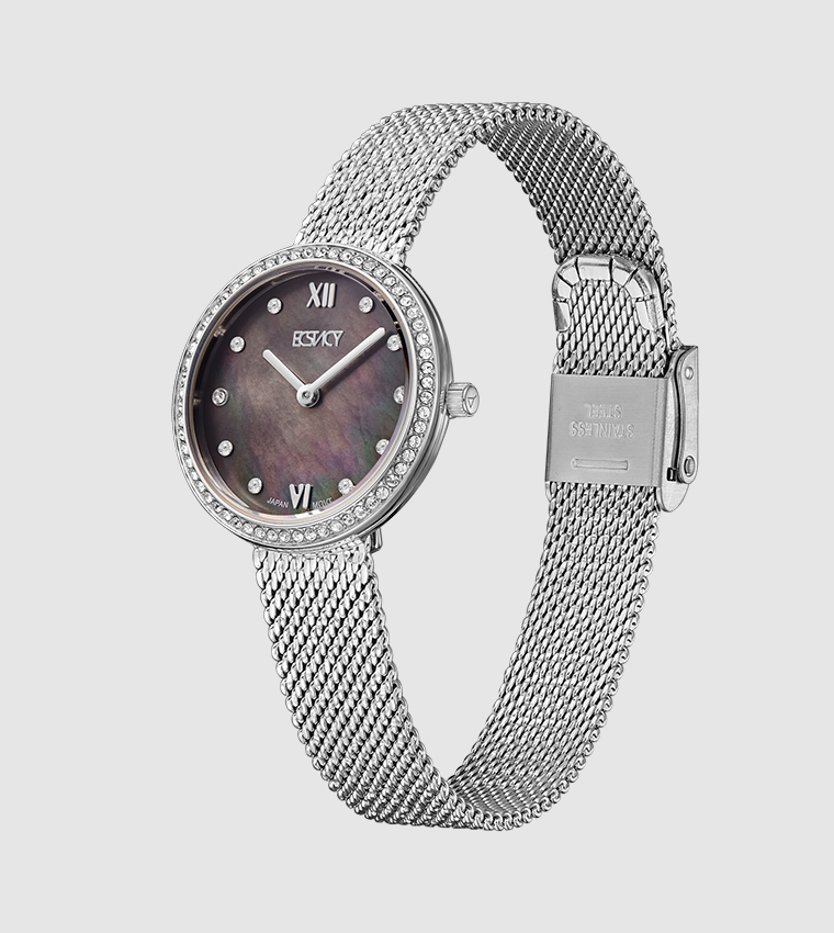 Analog Round Black Dial Watch