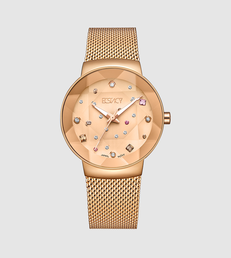 Rose gold designer online watch