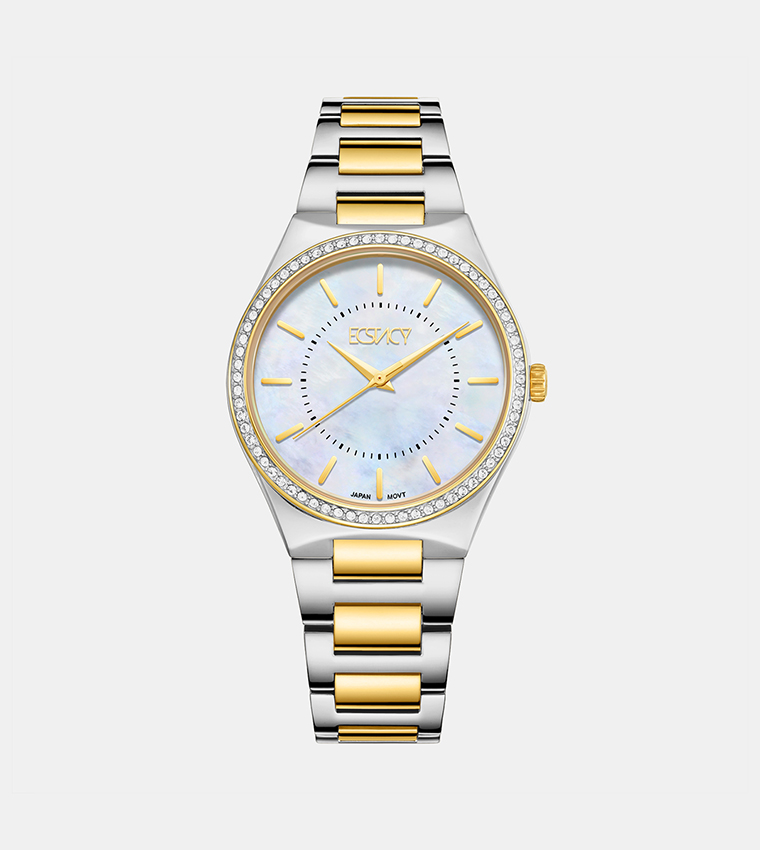 MOP Dial Analog Watch