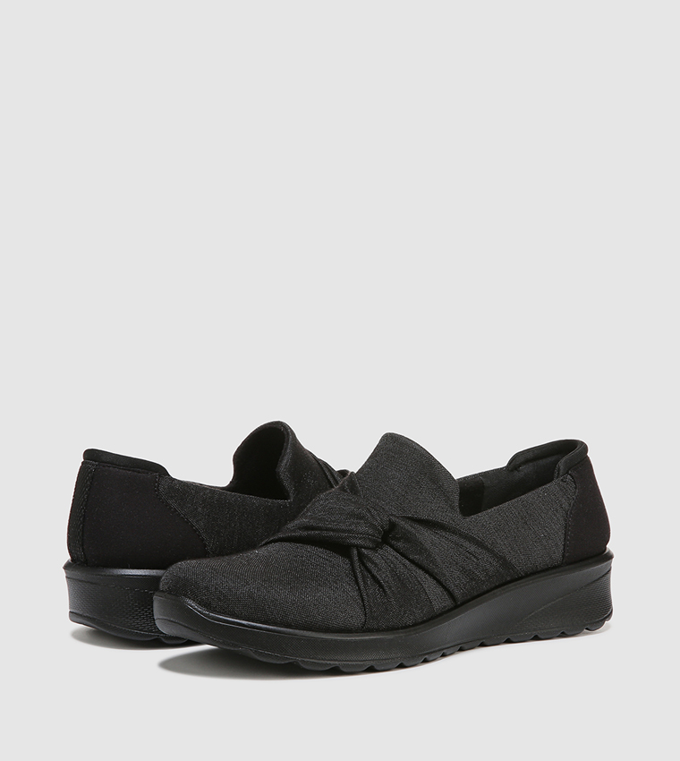 Buy Bzees GLIMMER Twist Detailed Slip On Shoes In Black 6thStreet Bahrain