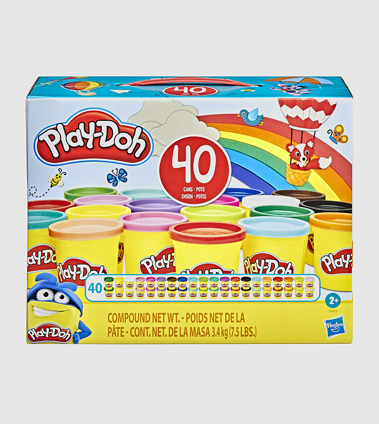 Buy HASBRO Pack Of 40 Modeling Compound Fantastic, 20 Assorted Colors ...