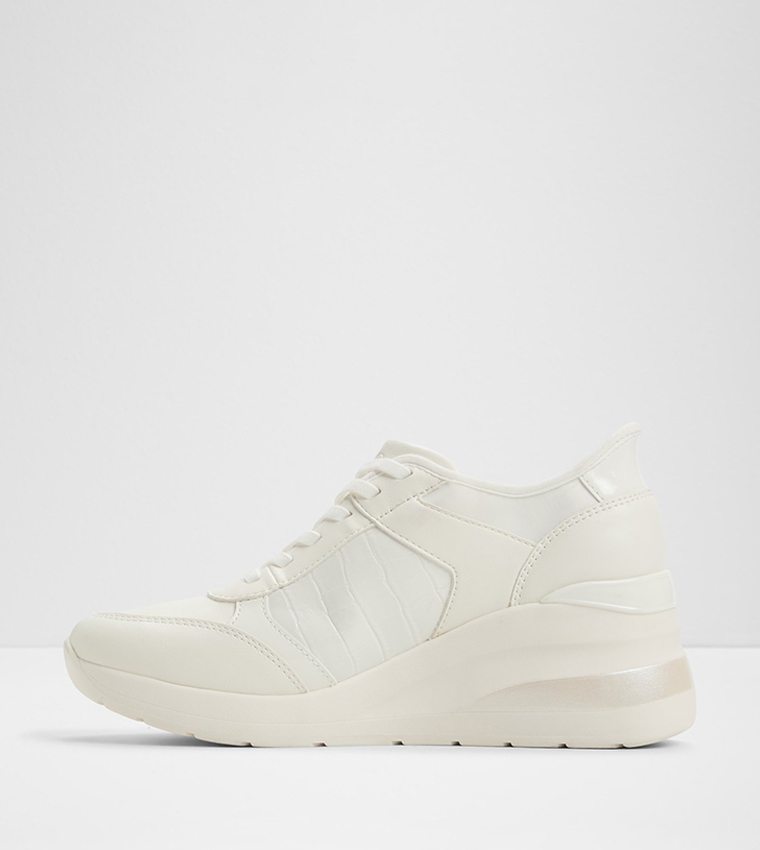 EASYINWEDGE Textured Wedge Sneakers