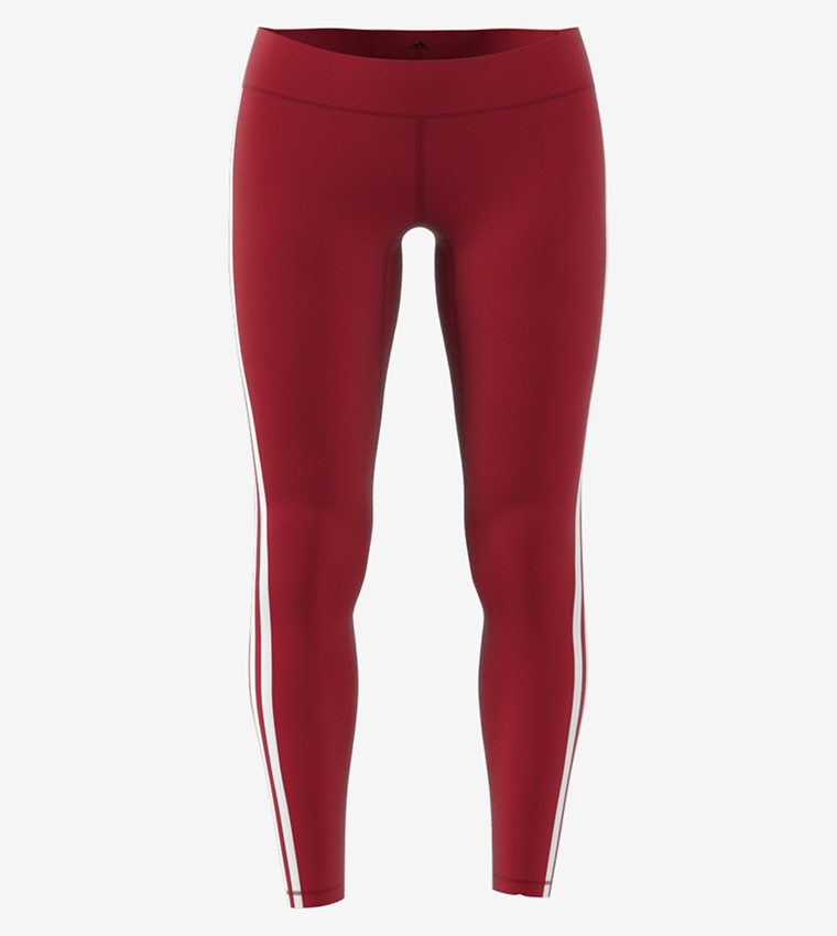 Buy Adidas Believe This 3 Stripes Tights Maroon In Maroon 6thStreet Bahrain