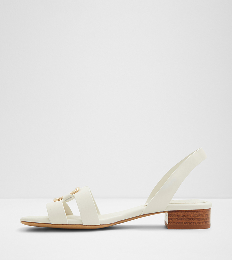 EBALAVER Metal Accent Sling Back Sandals