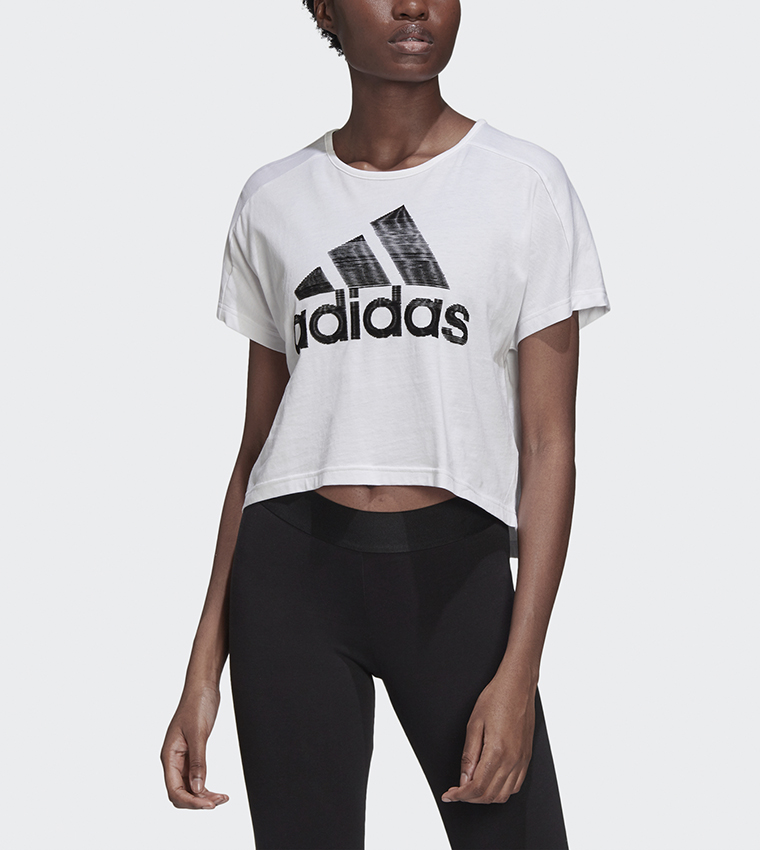 Buy Adidas Sport Id Graphic Tee White In White 6thStreet UAE