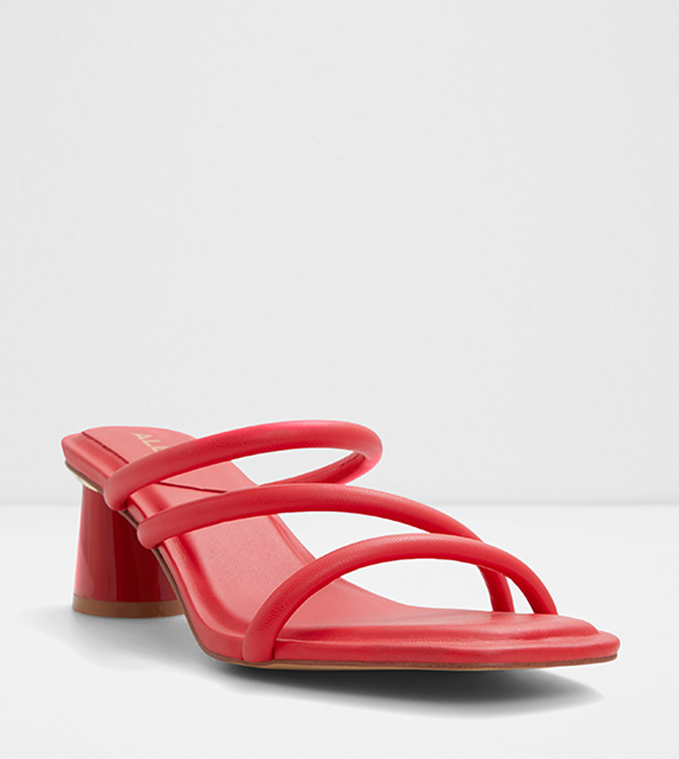 Aldo red strappy heels deals