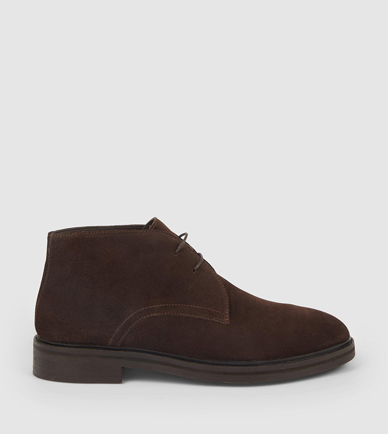 Buy Maine Luca Smart Suede Chukka Boots In Brown | 6thStreet Qatar