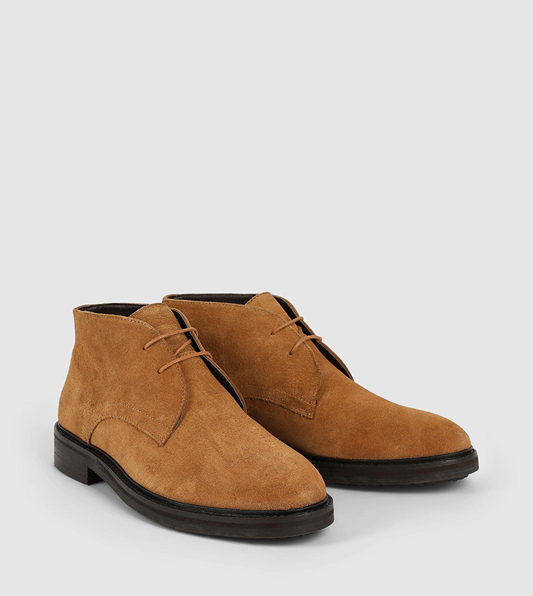 Buy Maine Luca Smart Suede Chukka Boot In Camel | 6thStreet UAE