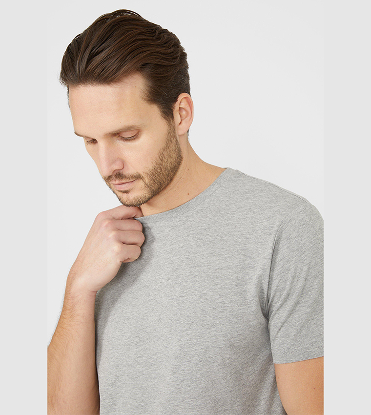 Solid Crew Neck T-Shirt