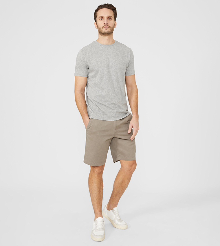 Solid Crew Neck T-Shirt