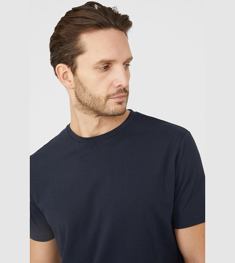 Solid Crew Neck T-Shirt