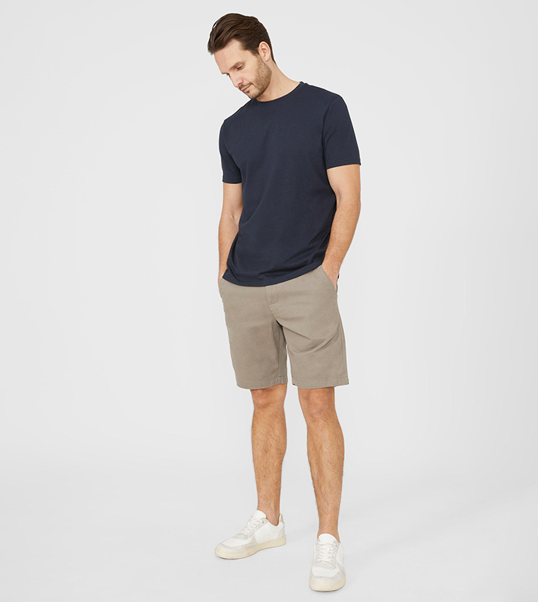 Solid Crew Neck T-Shirt