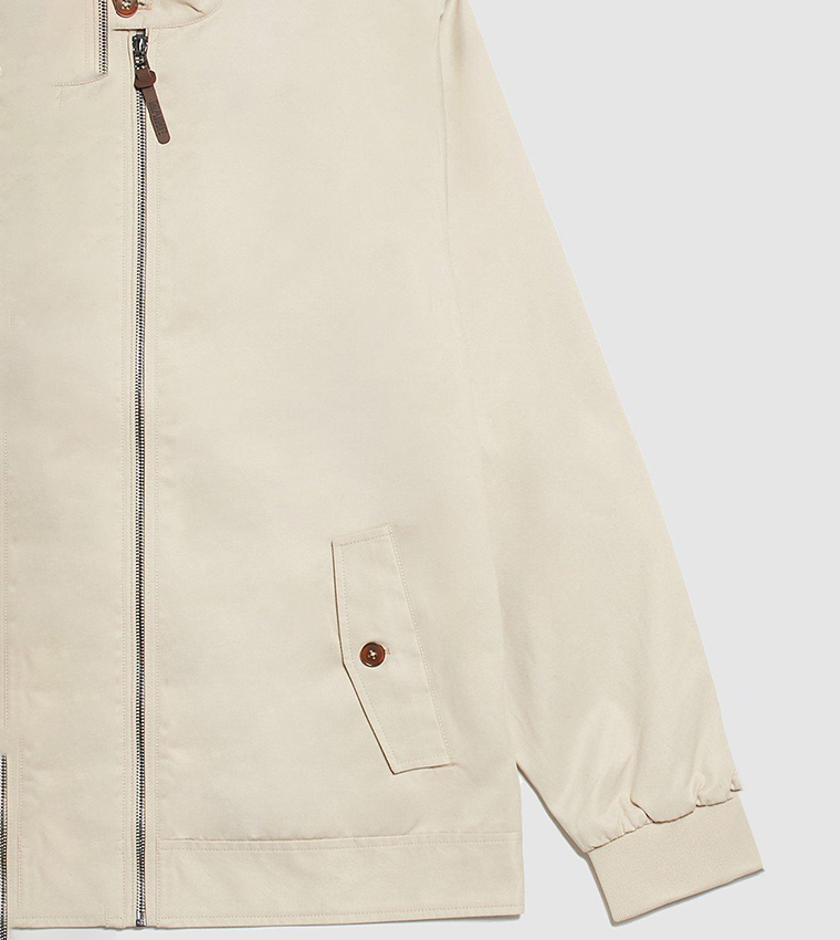 Buy Maine Cotton Harrington Jacket In STONE 6thStreet Oman