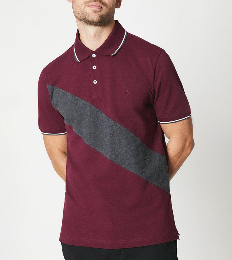 Burgundy polo store shirt