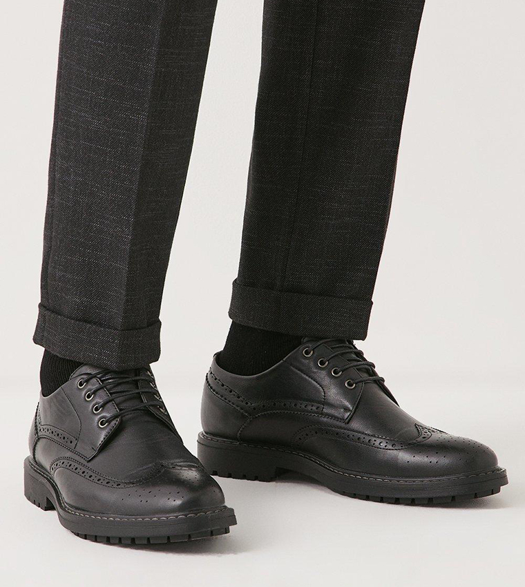 Black hot sale derby brogues