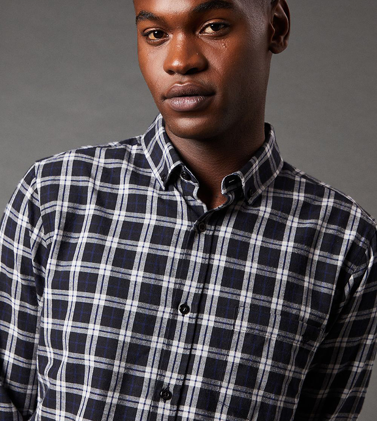 Brushed Classic Checkered Long Sleeves Shirt