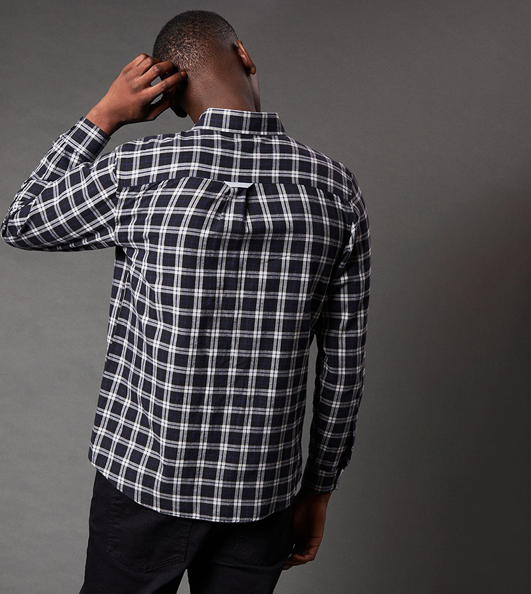 Brushed Classic Checkered Long Sleeves Shirt