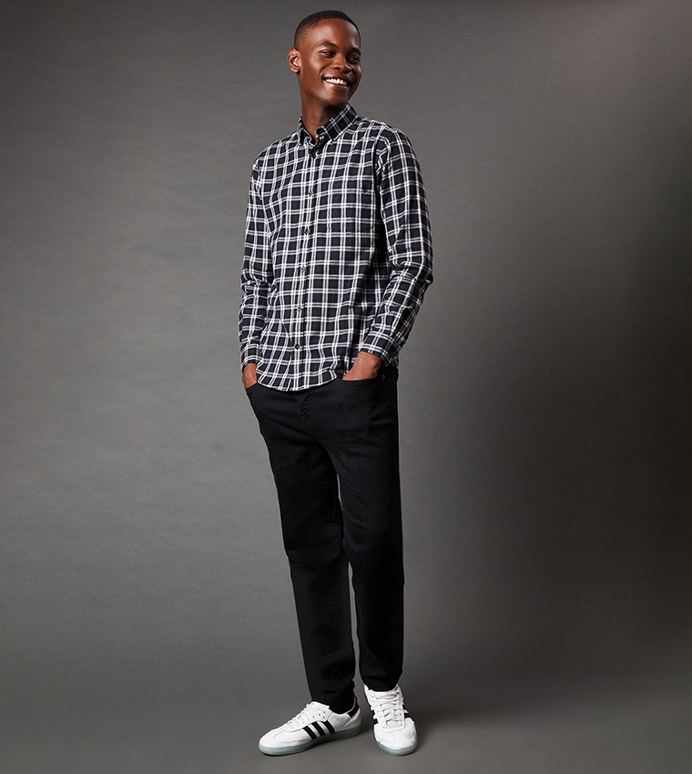 Brushed Classic Checkered Long Sleeves Shirt
