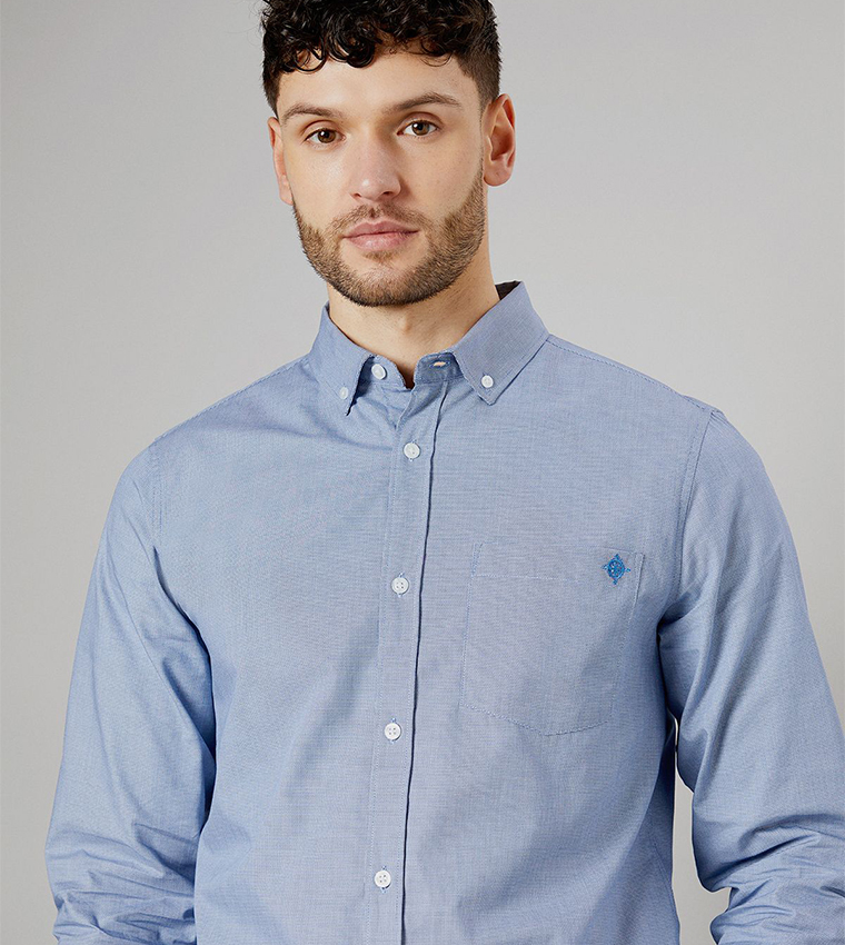 Textured Long Sleeves Shirt