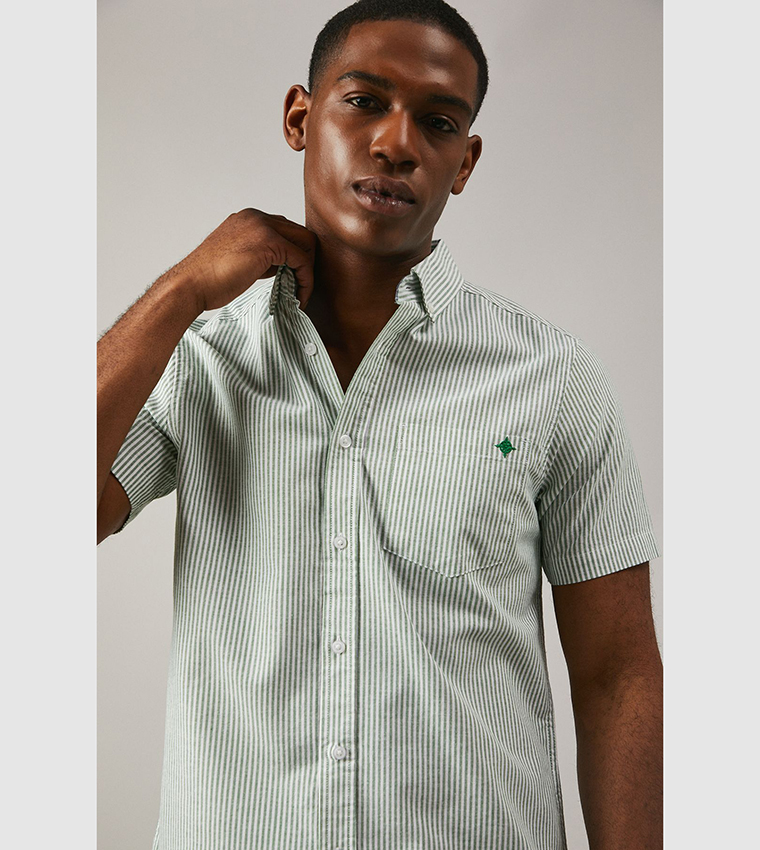 Striped Short Sleeves Shirt