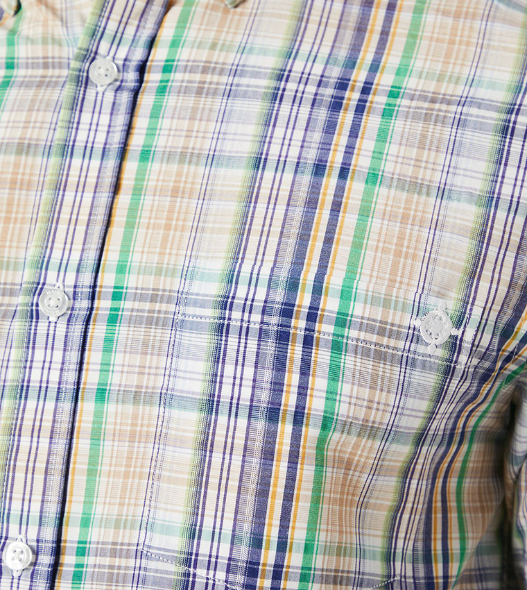Plaid Short Sleeves Casual Shirt