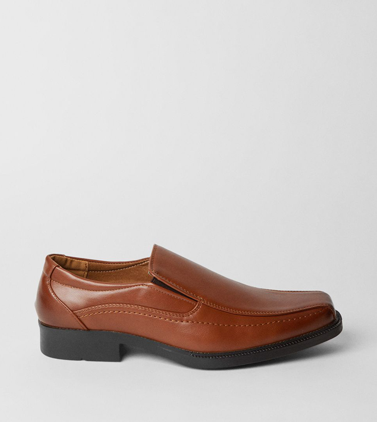 Smart Faux Leather Slip-On Shoes