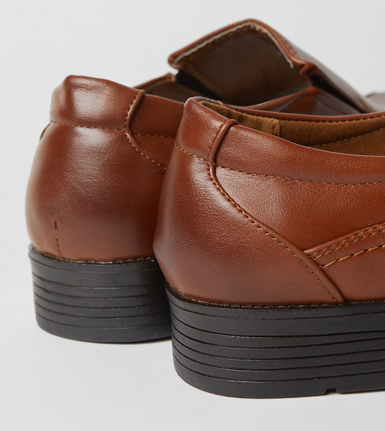 Smart Faux Leather Slip-On Shoes