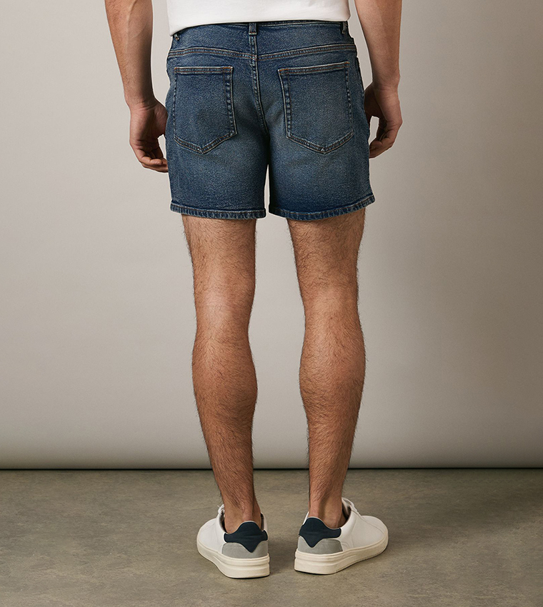 Mid Wash Denim Skipper Shorts