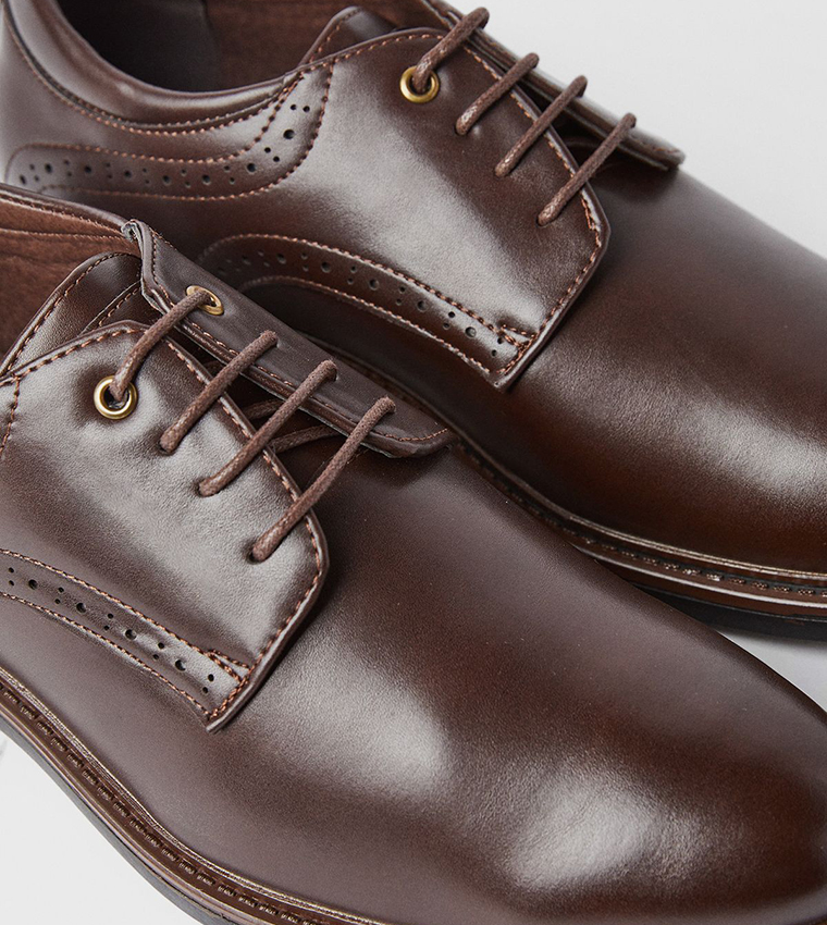 Solid Derby Shoes