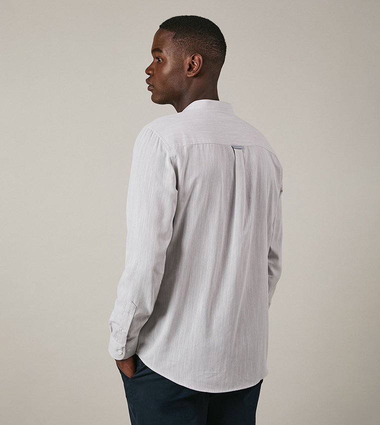 Mandarin Collar Long Sleeves Shirt